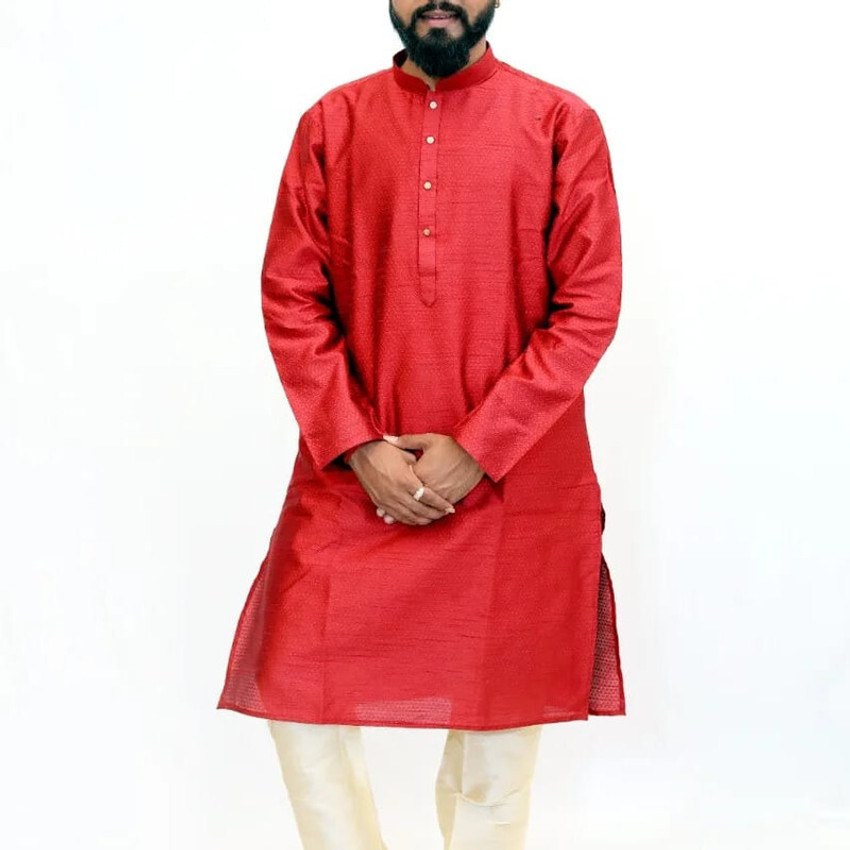 Iskcon Men Kurta Pyjama Set Buy Iskcon Men Kurta Pyjama Set