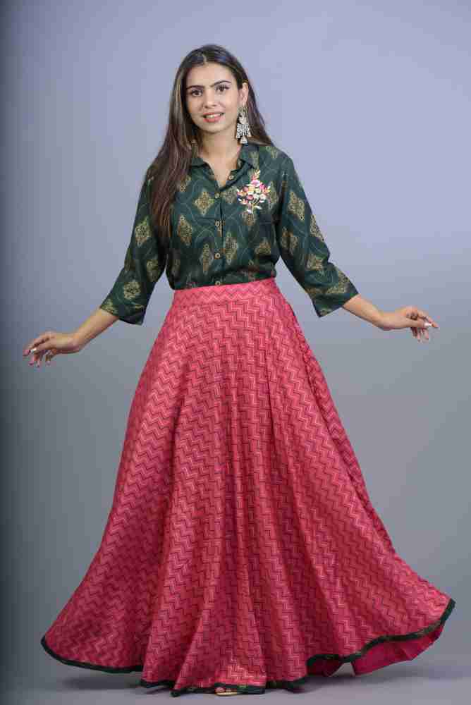 Fashion Culture Women Ethnic Top Skirt Set Buy Fashion Culture Women Ethnic Top Skirt Set Online at Best Prices in India Flipkart