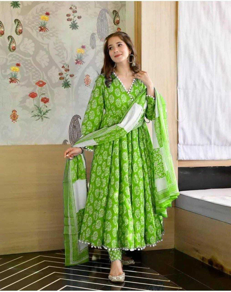 Flipkart green outlet kurti