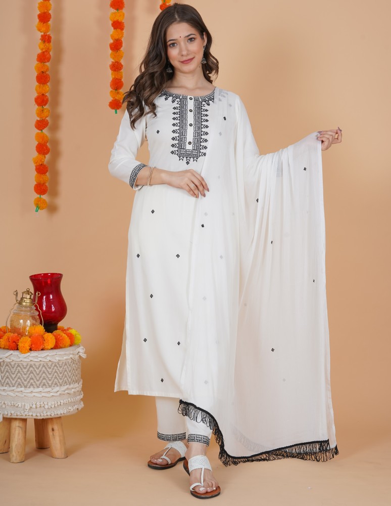 White kurti clearance in flipkart