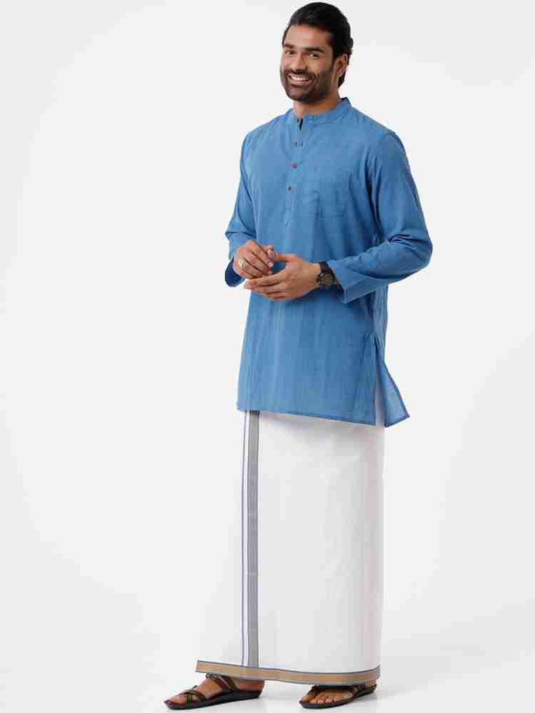 Ramraj Cotton Men Kurta Dhoti Set - Buy Ramraj Cotton Men Kurta Dhoti Set  Online at Best Prices in India