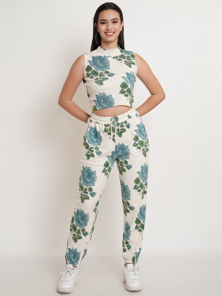 Butter Yellow Appliqué Embroidered Cropped Top With Trousers  Jasmine Bains