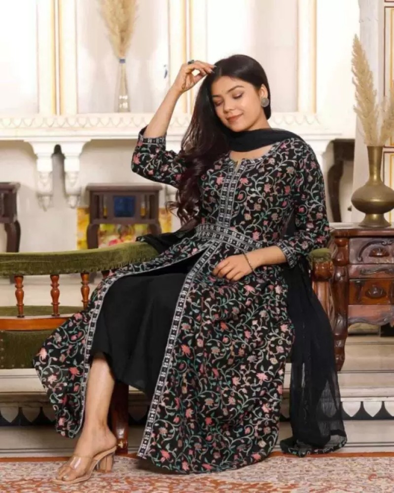 Flipkart on sale black kurti