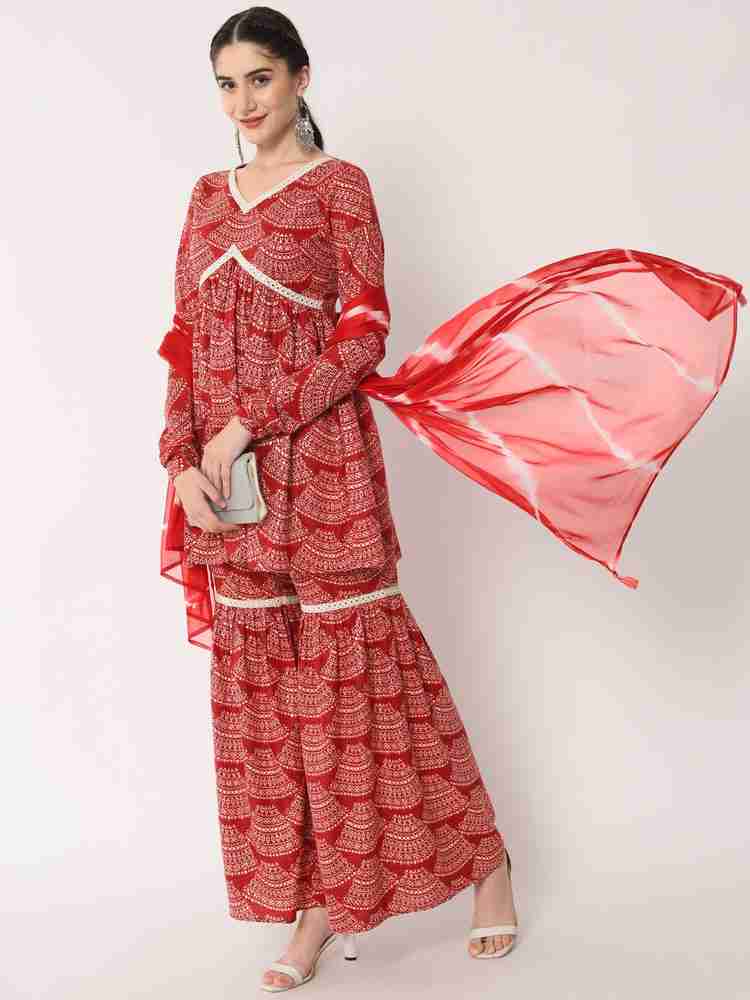 Club factory outlet sharara suits