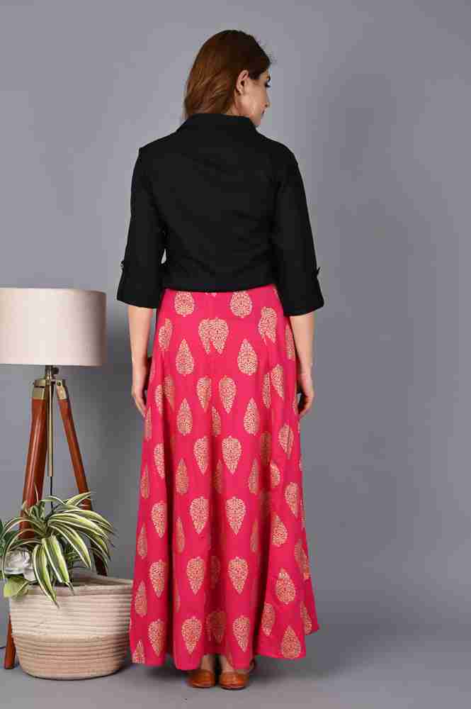 Long skirt online and top flipkart