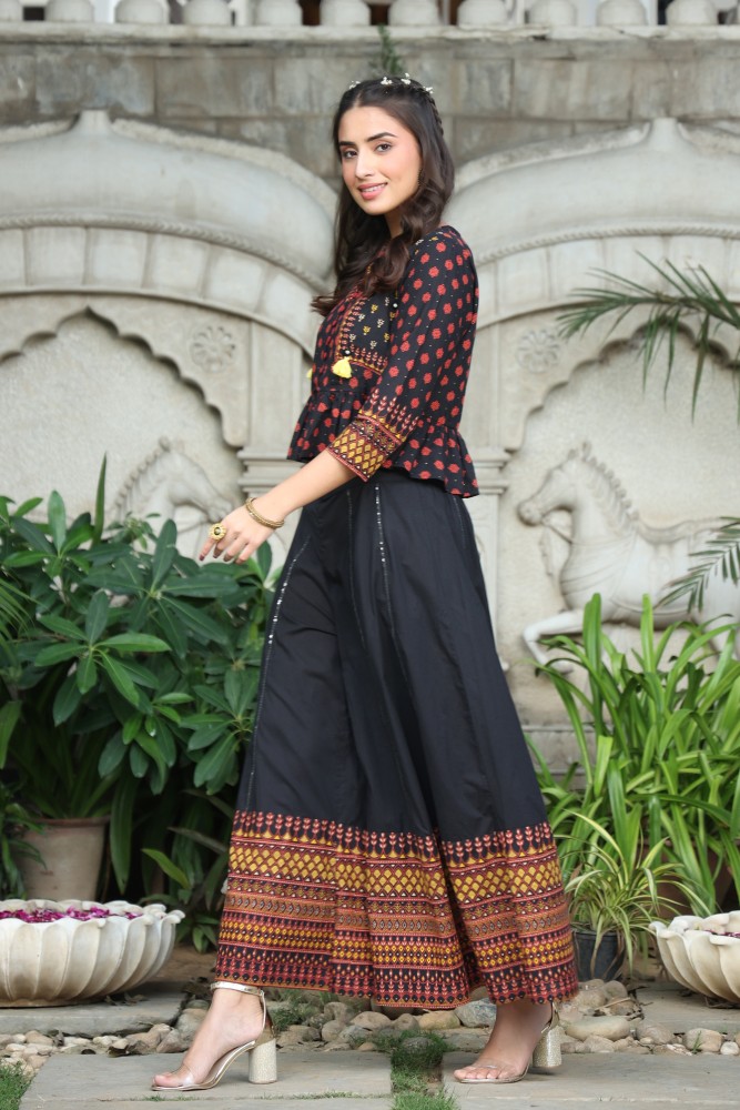 Buy online Ethnic Motifs Top Pants Set from ethnic wear for Women by  Juniper for ₹589 at 78% off