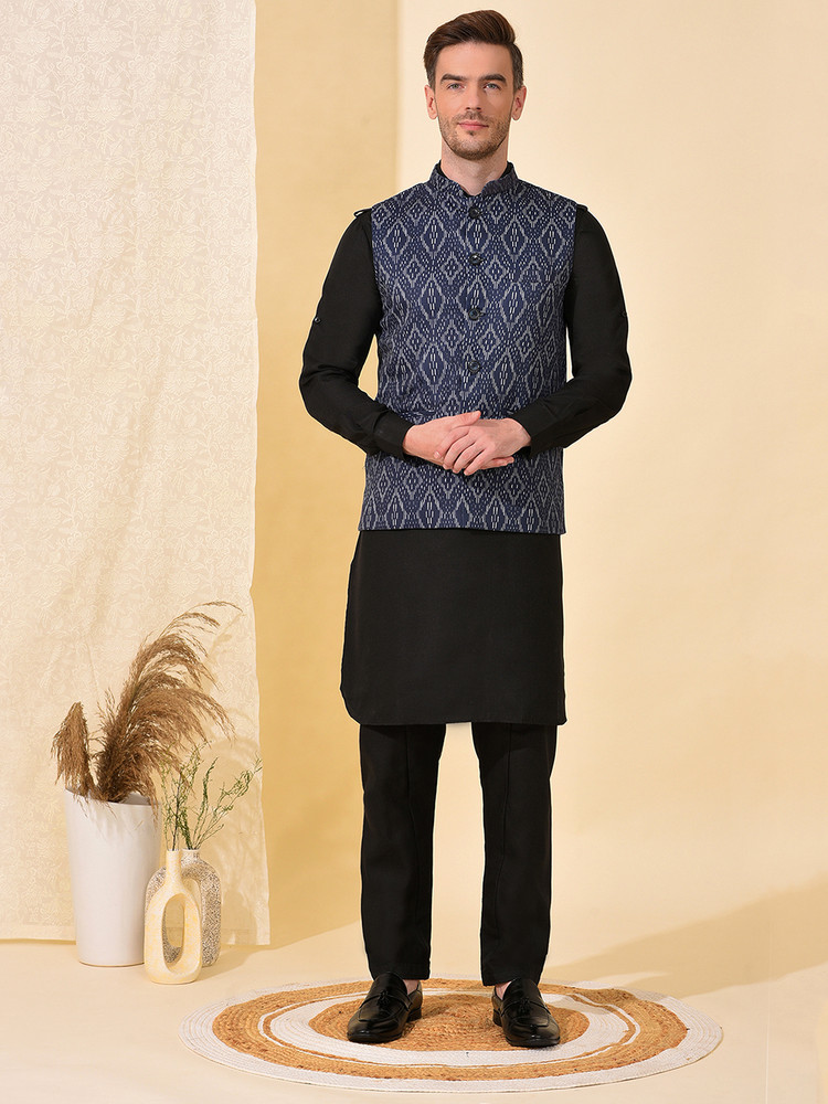 Pathani kurta with waistcoat sale