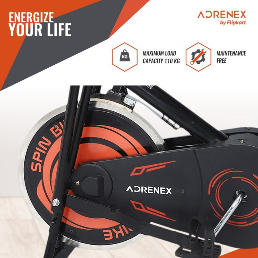 Adrenex by Flipkart SP 300 Spin Bike for Home gym Indoor Exercise Cycle for Cardio Weight loss Dual Action Stationary Exercise Bike Buy Adrenex by Flipkart SP 300 Spin Bike for Home