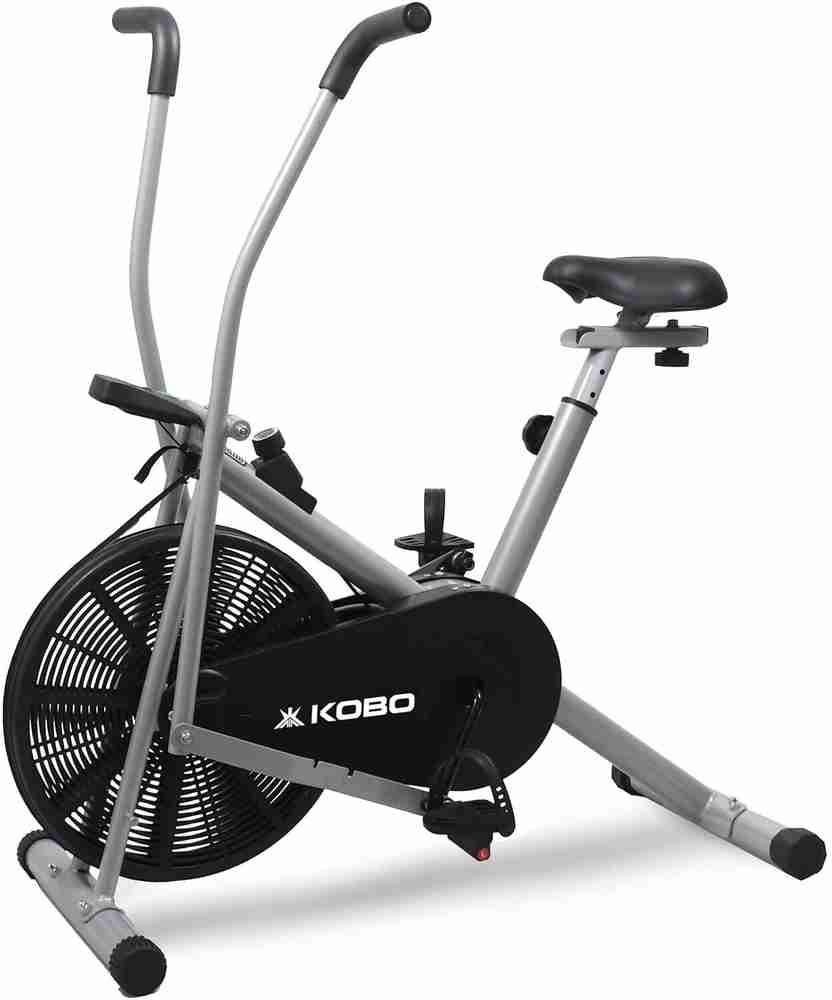 KOBO Dual Action Indoor Exercise Air Bike Cycle for Home Cardio Weight Loss Gym Workout Dual Action Stationary Exercise Bike Buy KOBO Dual Action Indoor Exercise Air Bike Cycle for Home Cardio