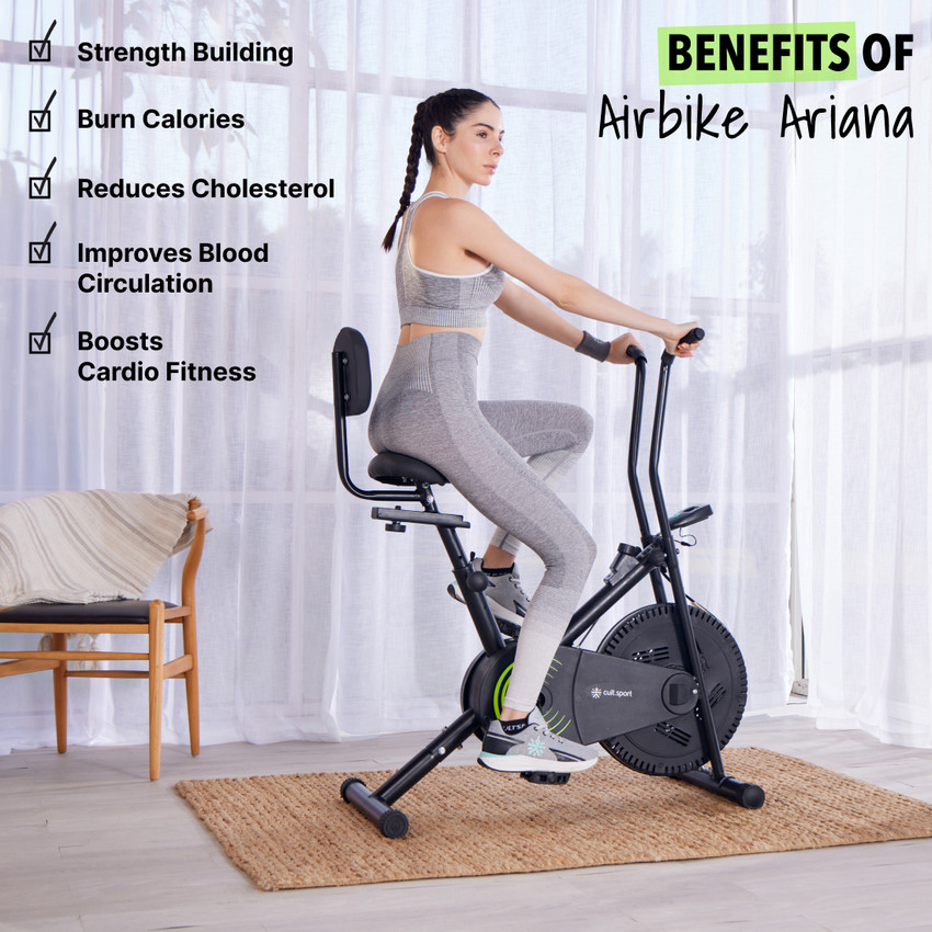 Cultsport Ariana Airbike For Home Gym With Fixed Handle and