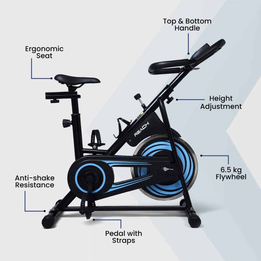 Reach Vision MII Spin Bike with 6.5Kg Flywheel for Home Gym
