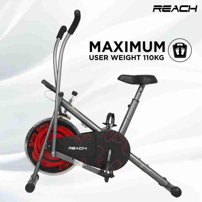 Exercise bike max user weight 200kg cheap