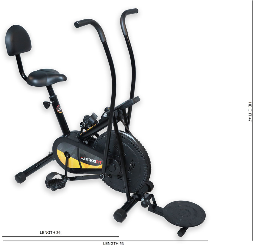 Exercise bike sales with movable handles