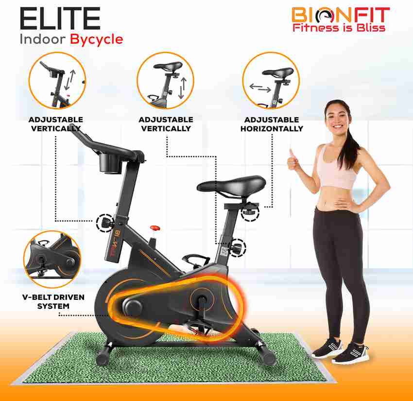 BIONFIT ELITE Spin Bike Exercise Cycle for Home Gym Fitness with 6kg Flywheel Spinner Exercise Bike Buy BIONFIT ELITE Spin Bike Exercise Cycle for Home Gym Fitness with 6kg