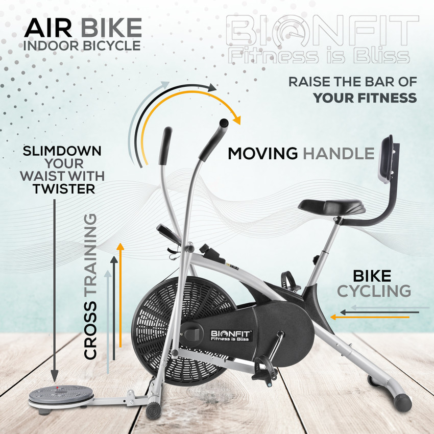 Bionfit on01m indoor stationary air bike exercise cycle new arrivals