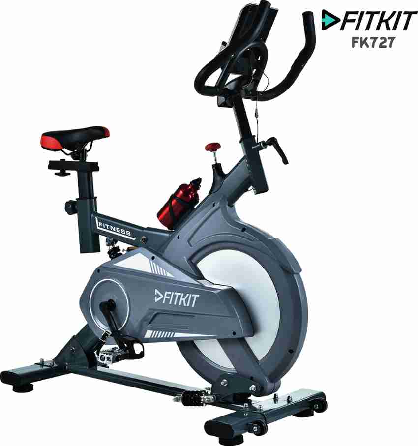 FITKIT by Cultsport FK727 30lbs Flywheel with Free Diet Plan Trainer Installation Services Spinner Exercise Bike