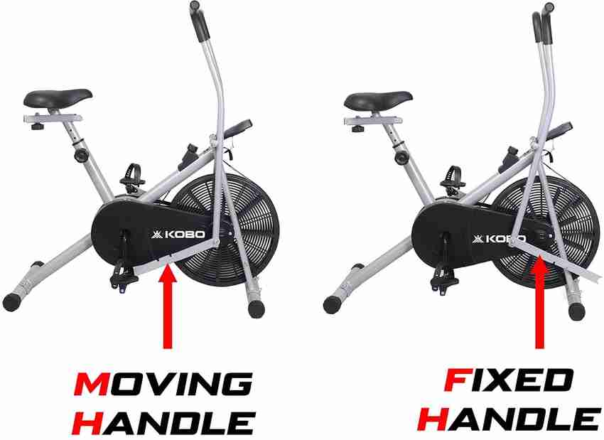KOBO Air Delux Cycle Black Upright Stationary Exercise Bike Buy KOBO Air Delux Cycle Black Upright Stationary Exercise Bike Online at Best Prices in India Cycling Exercise Fitness Flipkart
