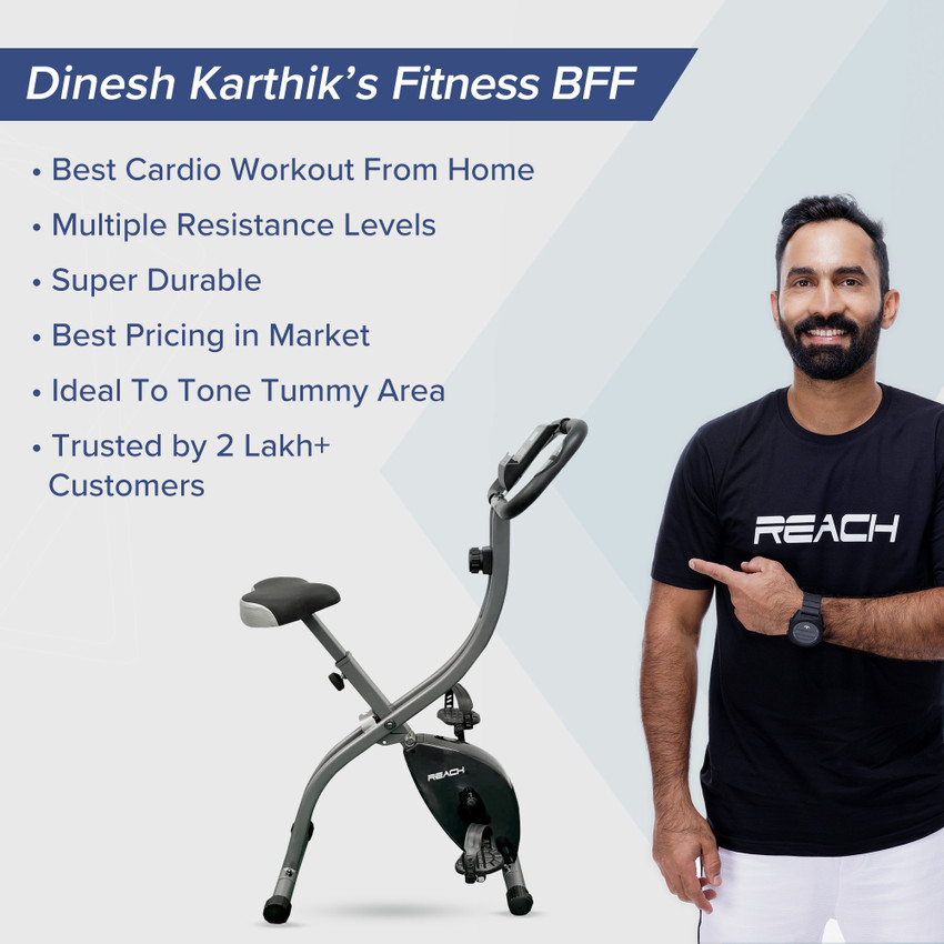 Foldable exercise cycle outlet