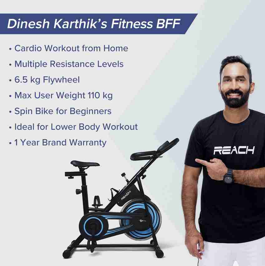 ELEV8 by Reach Vision MII Spin Bike 6.5 Kg Flywheel Max User