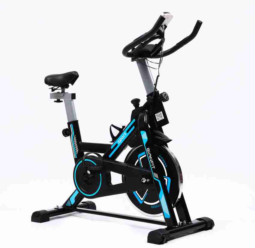 BIONFIT 6KG Night Fury Pro Spin Cycle with Calorie Pulse Rate Sensor Indoor Cycles Exercise Bike