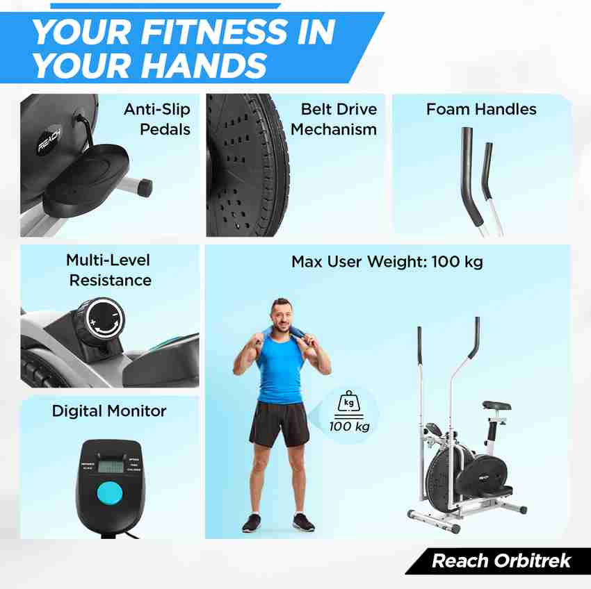 Reach Orbitrac Exercise and Cross trainer Dual Action Stationary Exercise Bike Buy Reach Orbitrac Exercise and Cross trainer Dual Action Stationary Exercise Bike Online at Best Prices in India Sports ...