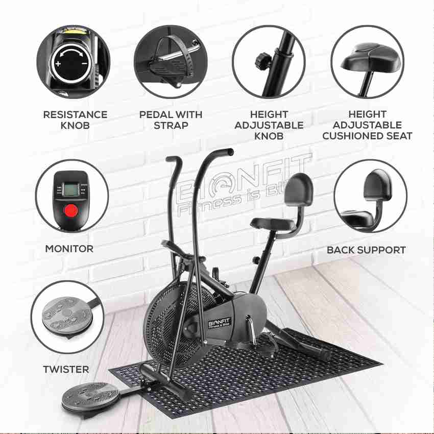 Air bike vs stationary store bike