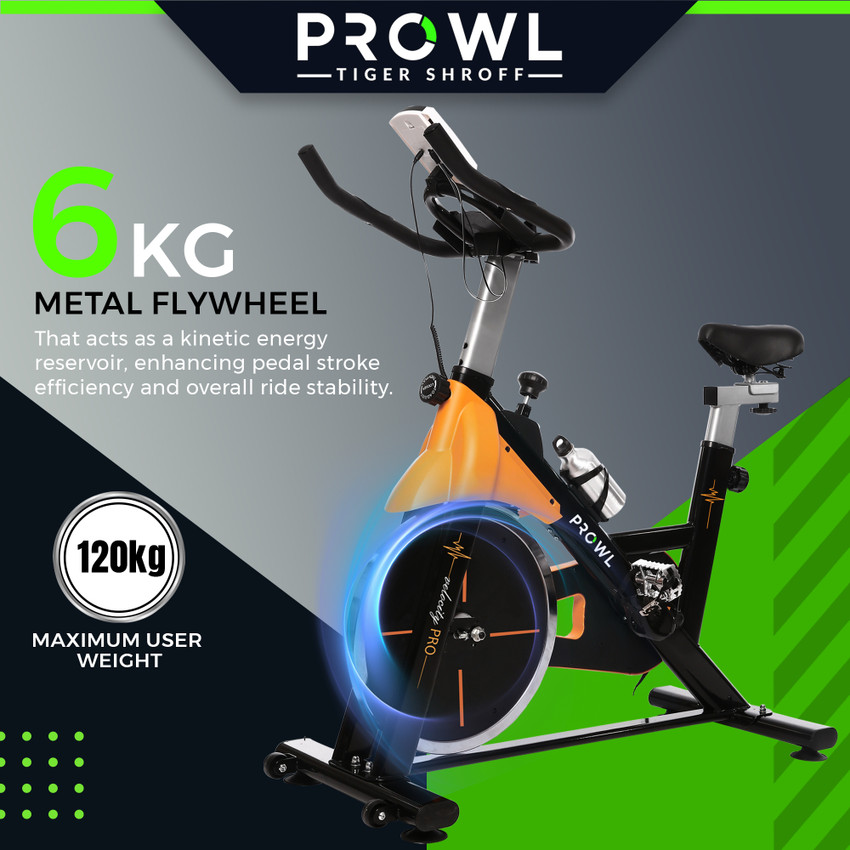 PROWL Velocity Pro Spin Exercise Gym Cycle with 6 Kg Flywheel for Home Gym Spinner Exercise Bike Buy PROWL Velocity Pro Spin Exercise Gym Cycle with 6 Kg Flywheel for Home