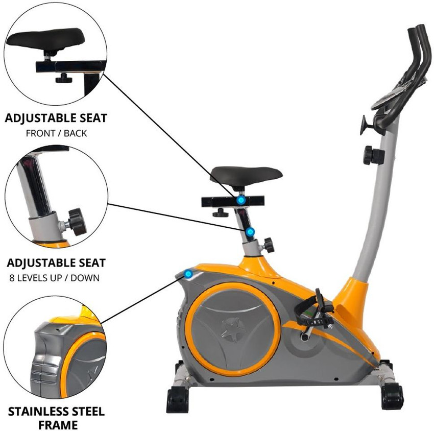 Exercise bike with adjustable new arrivals seat