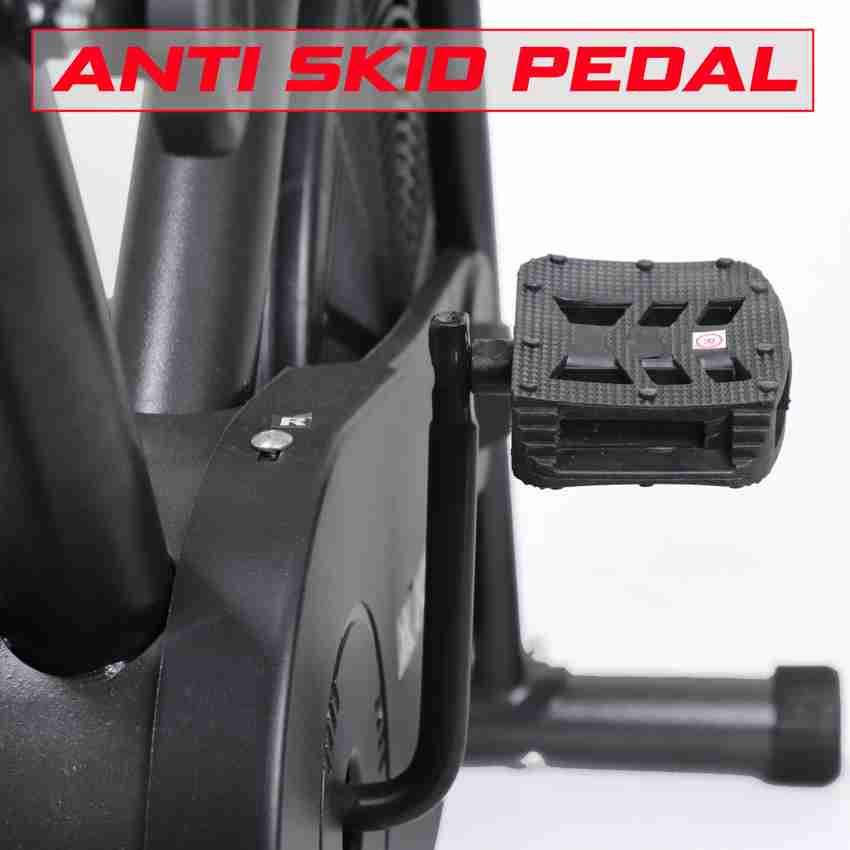 KOBO Air Bike Exercise Cycle For Home 120 Kg User Weight Exercise Bike For Home Gym Dual Action Stationary Exercise Bike