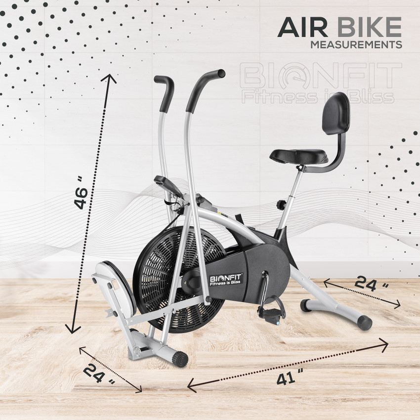 BIONFIT Air Cycle For Home Gym Curved Moving with Twister Back Support Dual Action Stationary Exercise Bike Buy BIONFIT Air Cycle For Home Gym Curved Moving with Twister Back Support