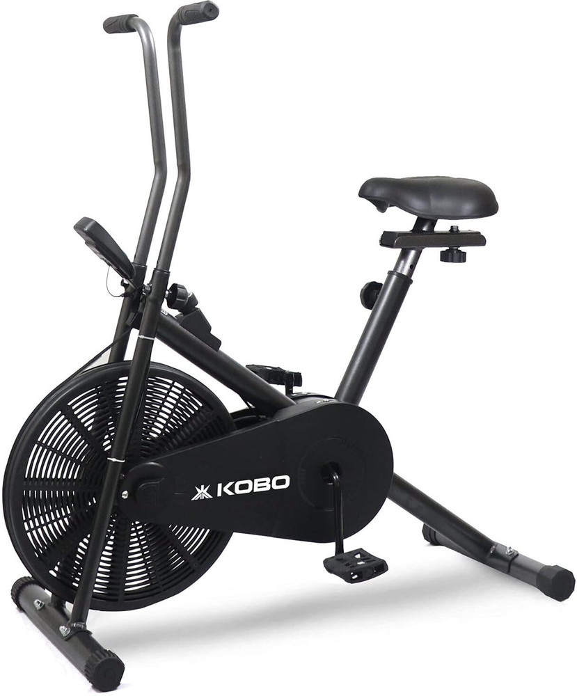 KOBO Indoor Exercise Air Bike Cycle for Home Cardio Weight Loss Gym Workout Dual Action Stationary Exercise Bike Buy KOBO Indoor Exercise Air Bike Cycle for Home Cardio Weight Loss Gym Workout