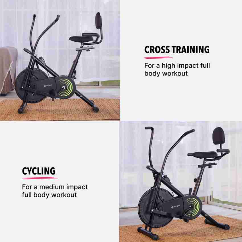 Cultsport Austin Air Bike Exercise Cycle With Moving Handle Back