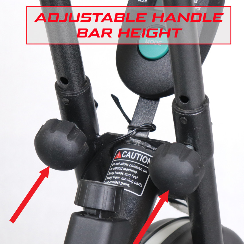 KOBO Air Bike Exercise Cycle For Home 120 Kg User Weight Exercise Bike For Home Gym Dual Action Stationary Exercise Bike