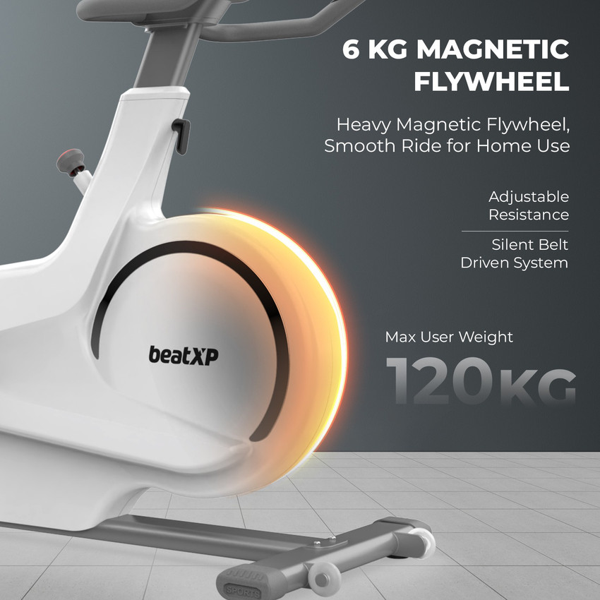 beatXP Spacedrift Spin Exercise Bike 6kg Flywheel Exercise Cycle