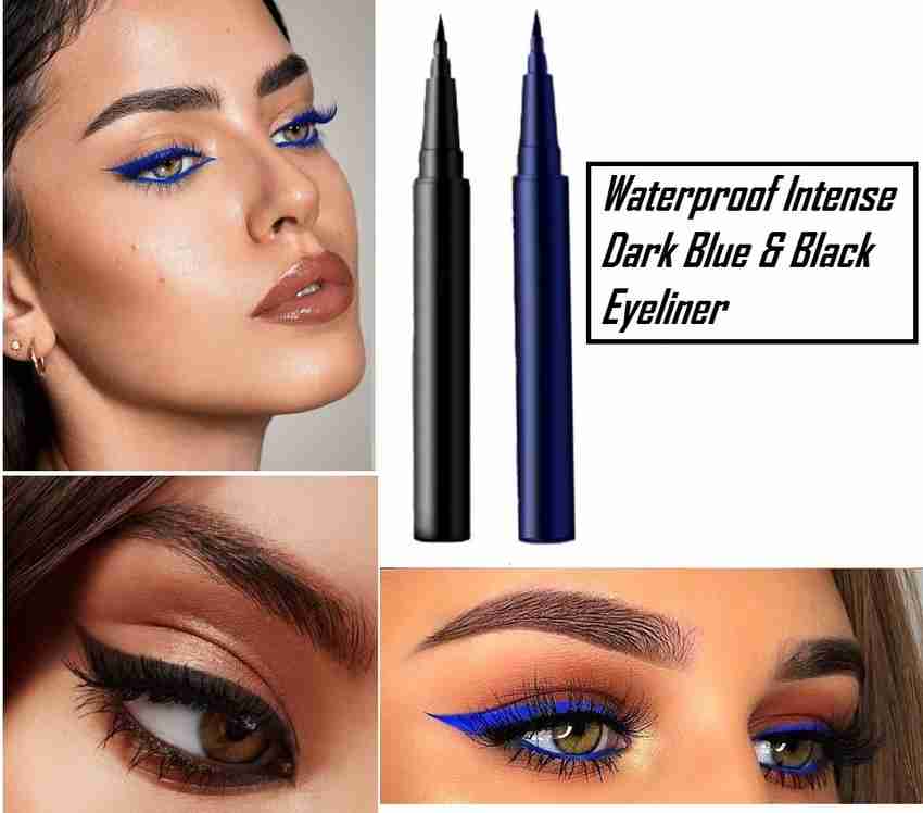 Blue black sales eyeliner