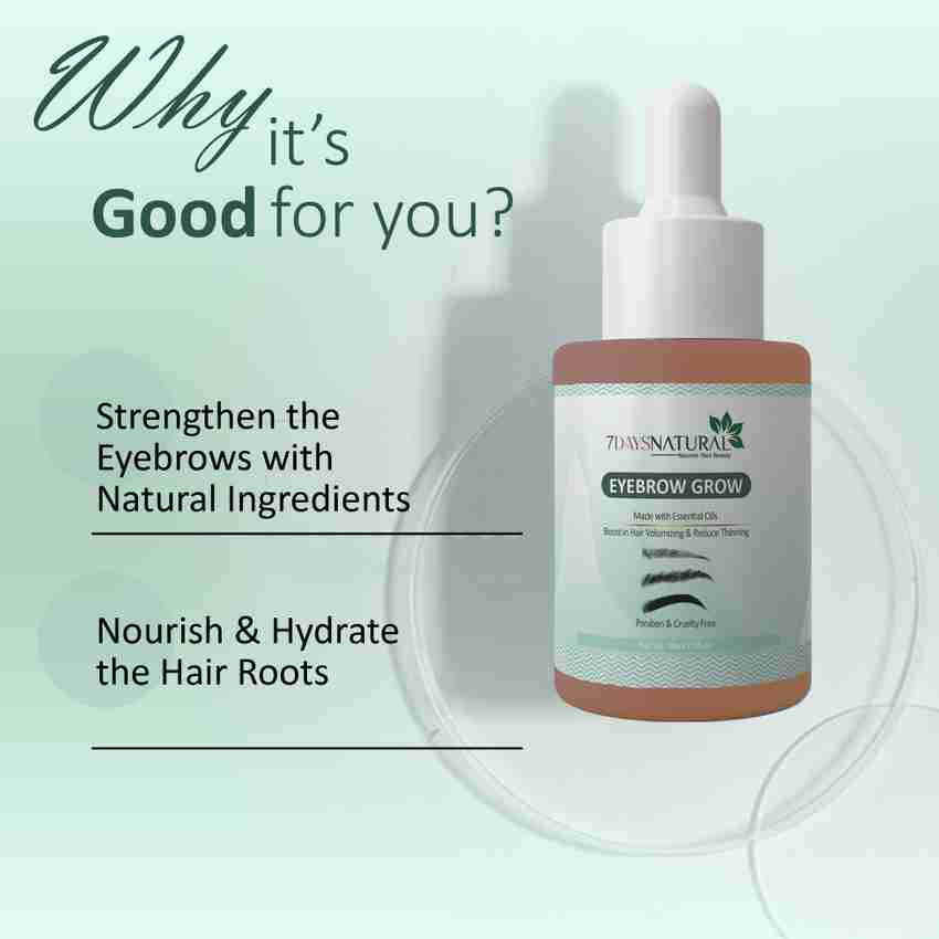 7 Days Premium Eyebrow Eyelash Growth Oil For Women Strength with Pure Natural Ingredient 30 ml Price in India Buy 7 Days Premium Eyebrow Eyelash Growth Oil For