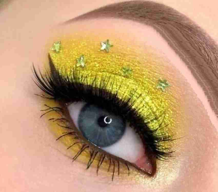 Yellow glitter online eyeshadow