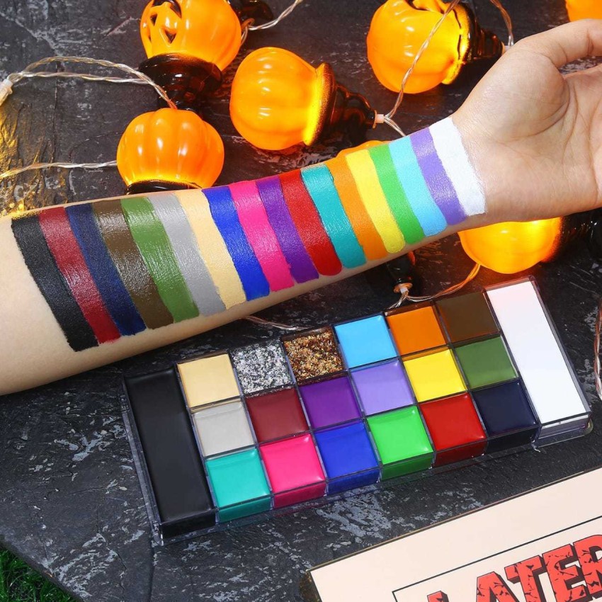 20 Colors Face Body Painting Beauty Palette Oil Safe Kids Flash