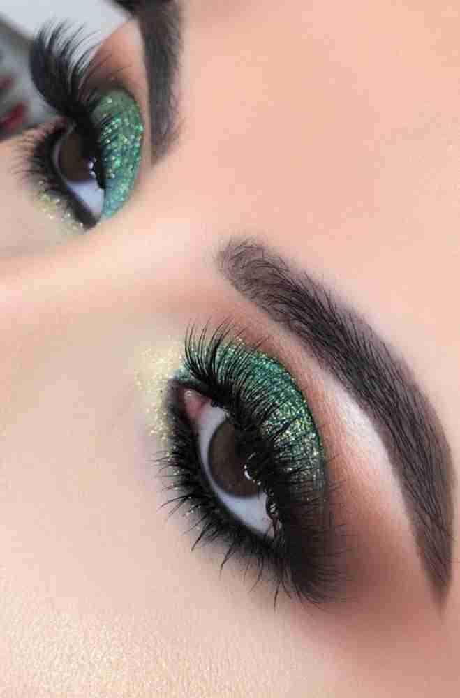 Green shimmer outlet eyeshadow