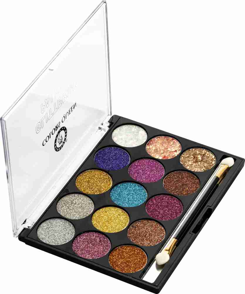 COLORS QUEEN 15 Multicolour Glitter Palette Long Lasting Glitter Eyeshadow  Palette Eye Makeup 18 g - Price in India, Buy COLORS QUEEN 15 Multicolour Glitter  Palette Long Lasting Glitter Eyeshadow Palette Eye