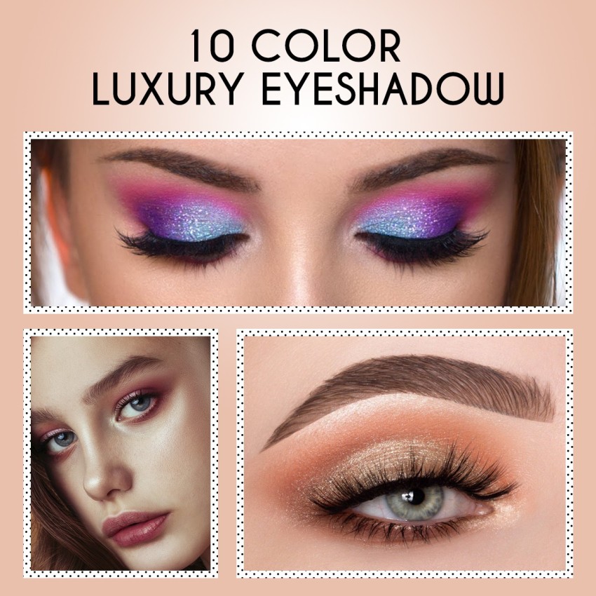 Half N Half 10 Colors Eyeshadow Makeup series Luxury wet ES-07- 02 Palette  12 g