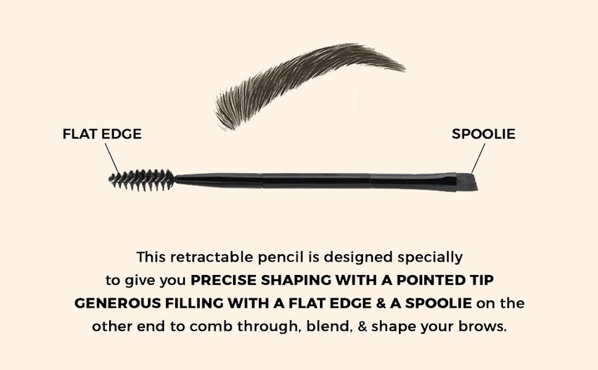 Eyebrow kit with brush on sale