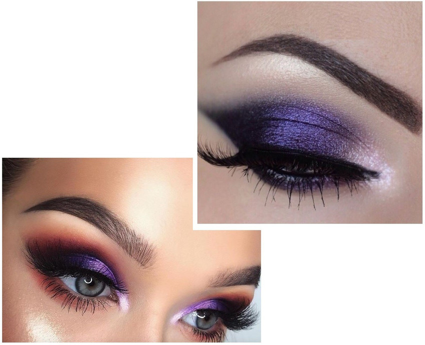 Metallic purple eyeshadow deals