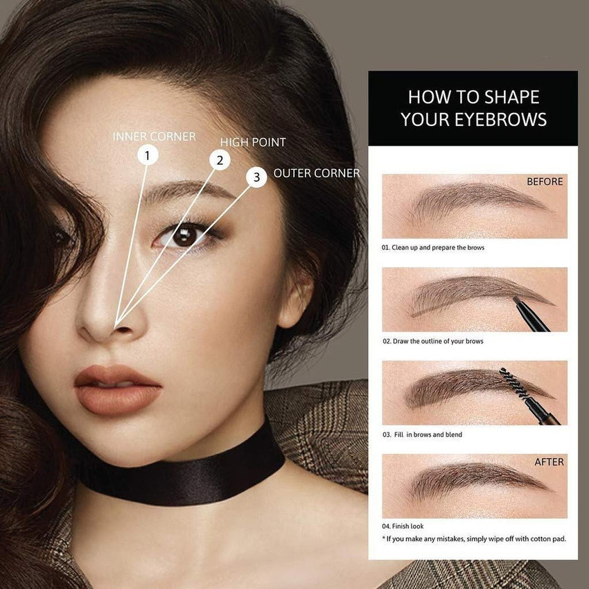 MYEONG beauty contour eyebrow powder professional eye makeup