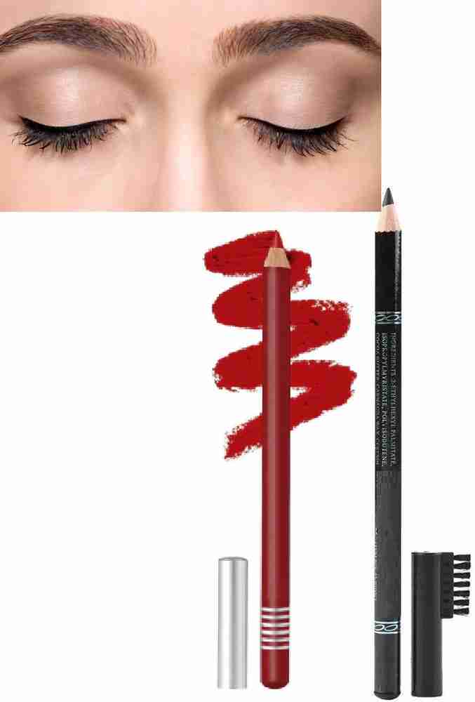Red eyebrow pencil discount
