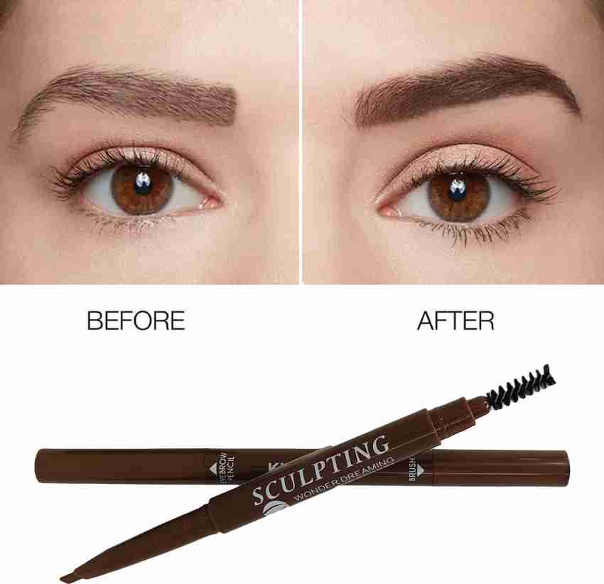 COLORESSENCE 2-IN-1 Dual Function Brow Filling Pencil | Eyebrow Styler |  Brow Filler | Spoolie | Long Lasting | Intense Finish | Eyebrow Pencil 