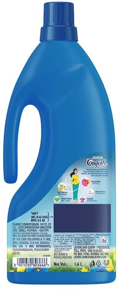 Comfort After Wash Morning Fresh Fabric Conditioner, 1.6 L & After