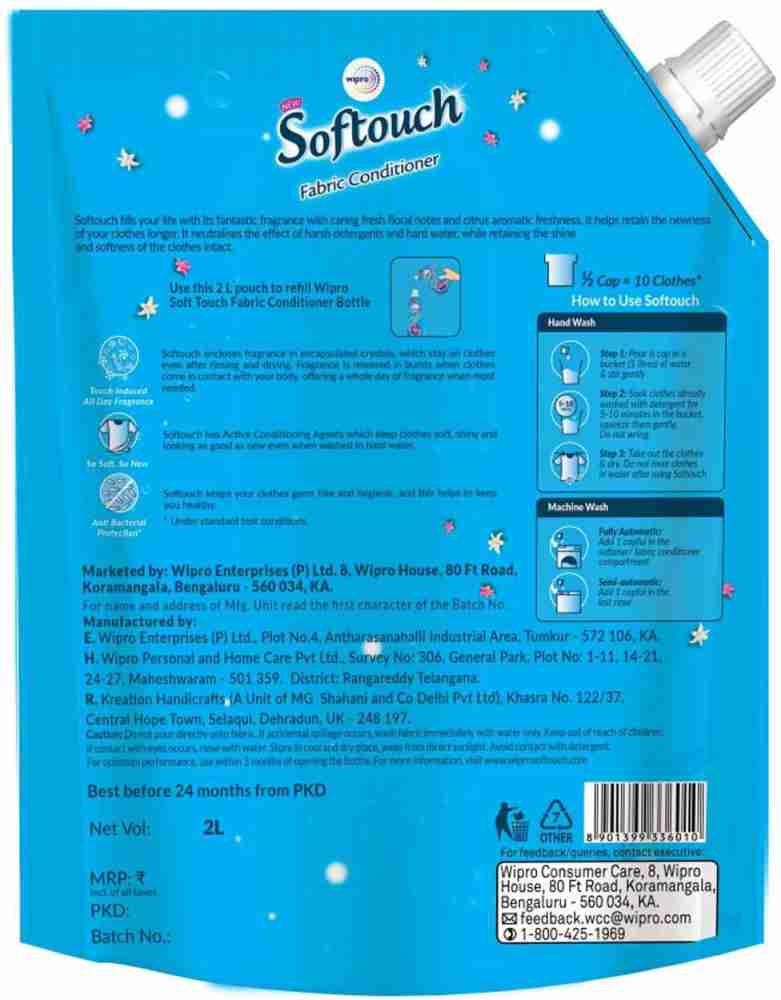 Softouch Ocean Breeze Fabric Conditioner with Encapsulation