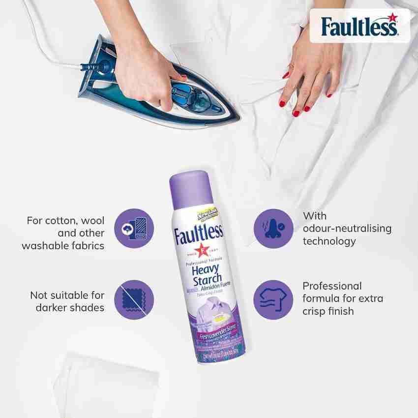 Faultless Lavender Scent Ironing Spray Starch Fabric Stiffener (567g) Fabric  Stiffener Price in India - Buy Faultless Lavender Scent Ironing Spray  Starch Fabric Stiffener (567g) Fabric Stiffener online at