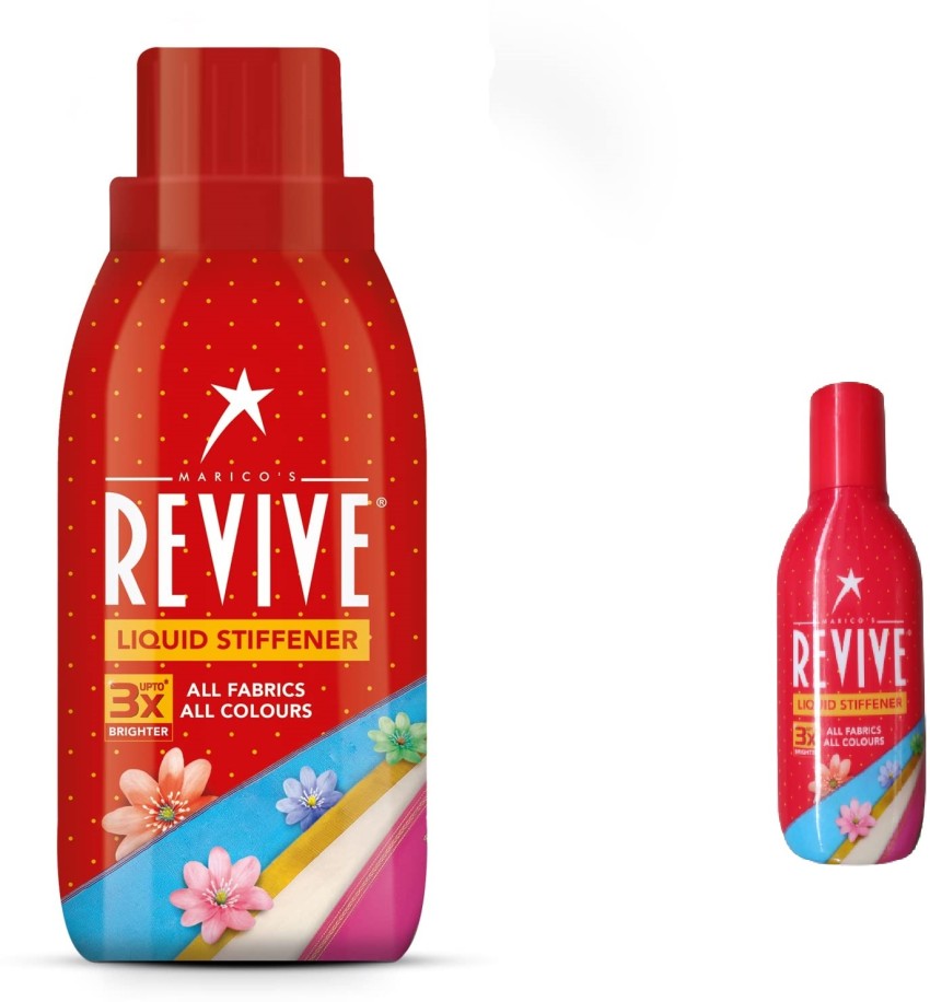 Revive LIQUID 495 ML PACK OF 2 (400ML X 1, 95ML X 1) Fabric Stiffener Price  in India - Buy Revive LIQUID 495 ML PACK OF 2 (400ML X 1, 95ML X 1) Fabric  Stiffener online at